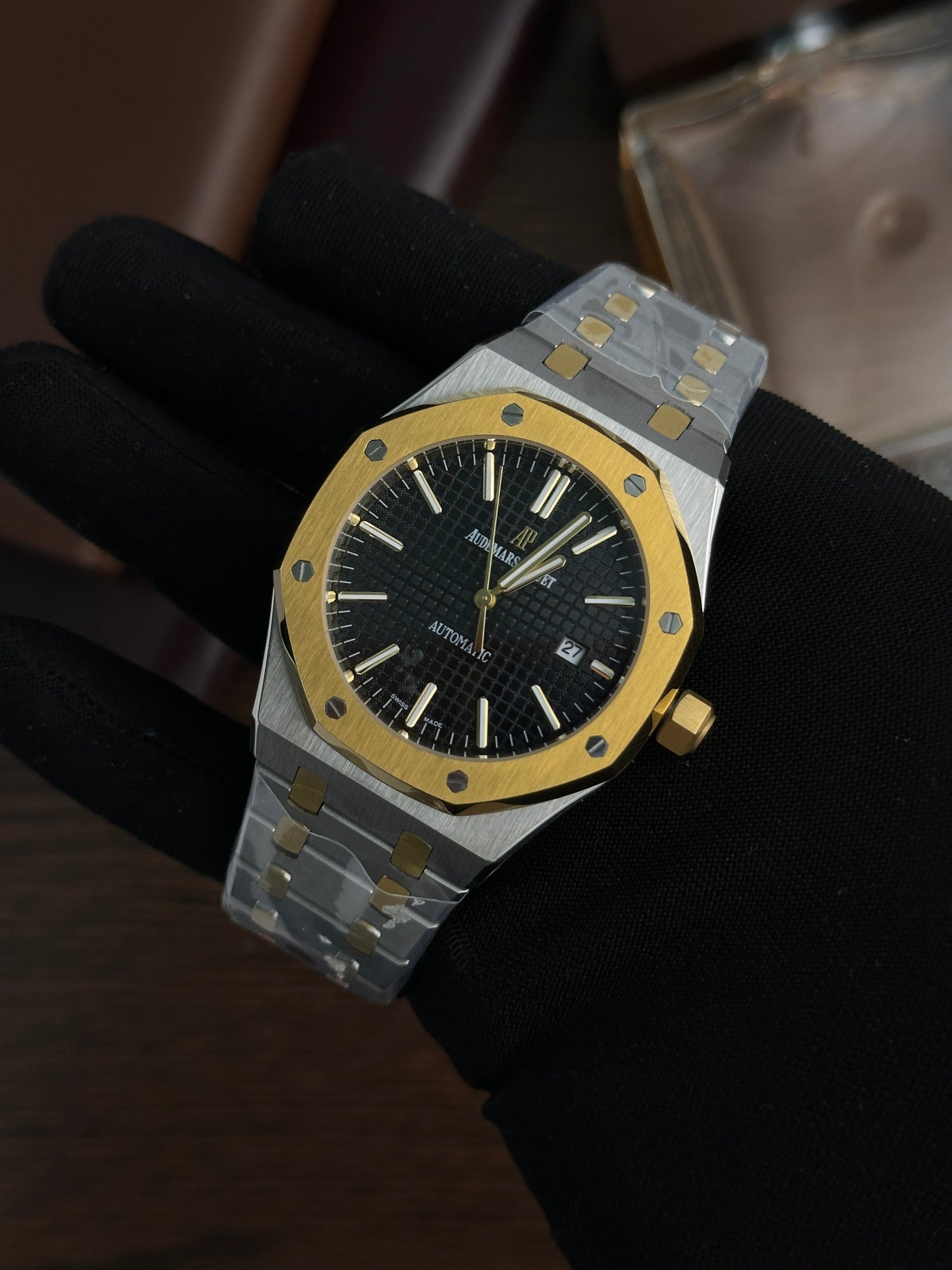 AP - Silver Gold Black Textured - AAA Quality